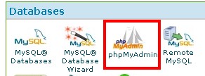 phpmyadmin ikona