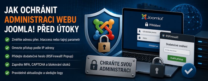 Jak ochránit administraci webu Joomla! před útoky
