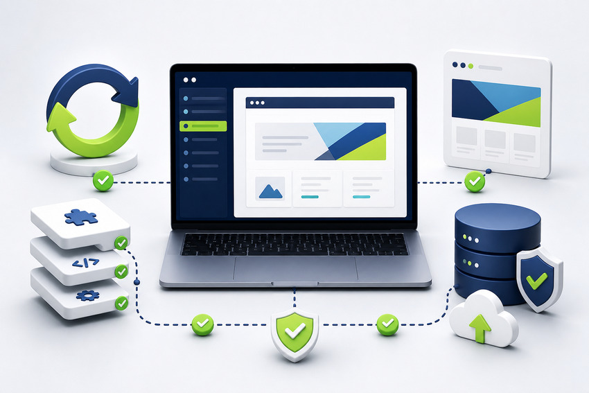 Bezpečná aktualizace webu v Joomla