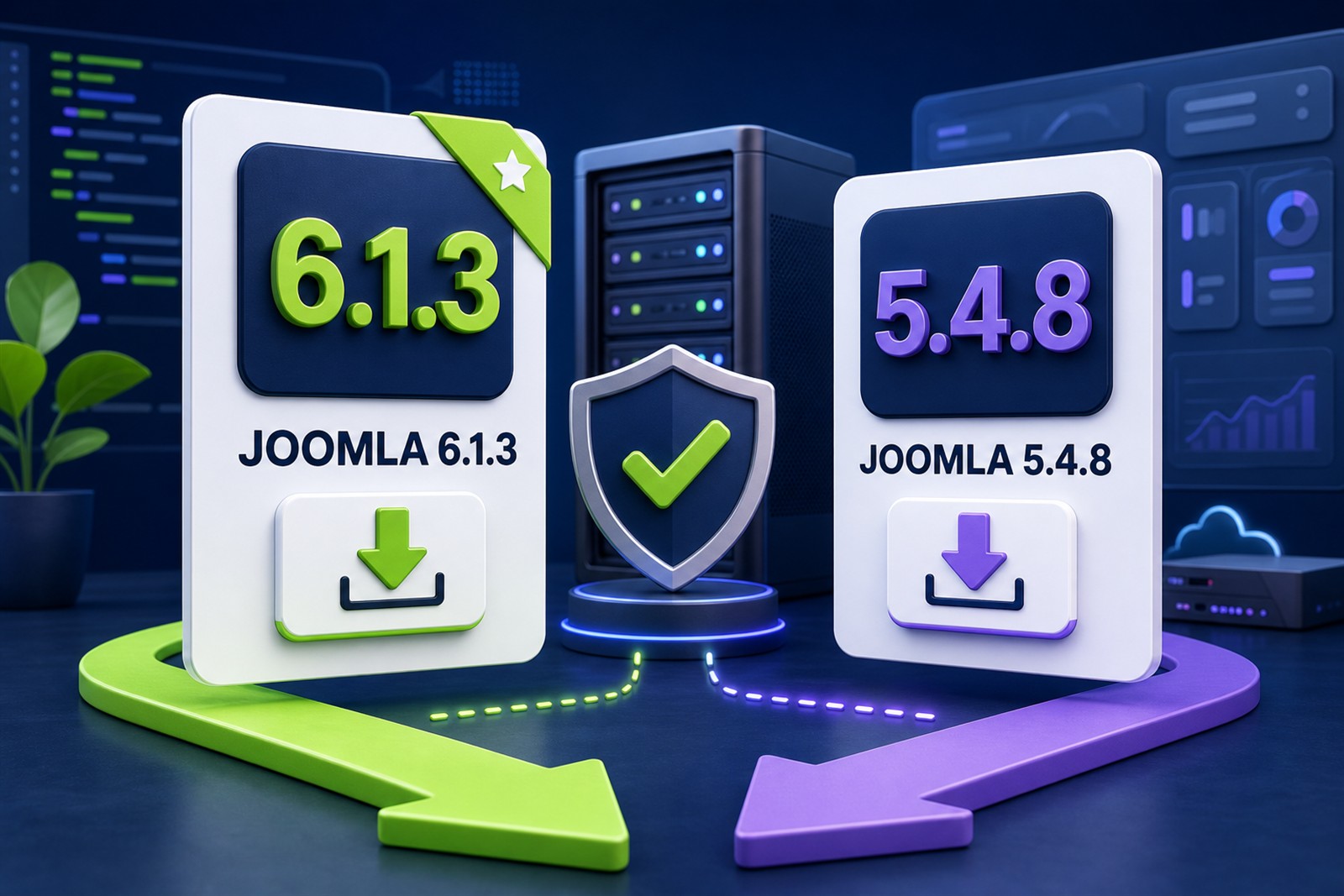 Balíčky Joomla 6.1.3 a 5.4.8 ke stažení