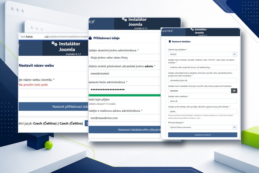 Jak instalovat Joomla 6 krok za krokem