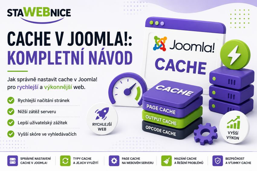 Cache / mezipaměť v Joomla!: kompletní návod