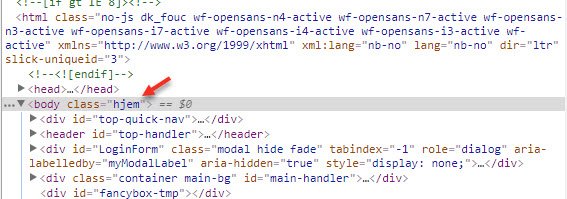 body class html šablona joomla