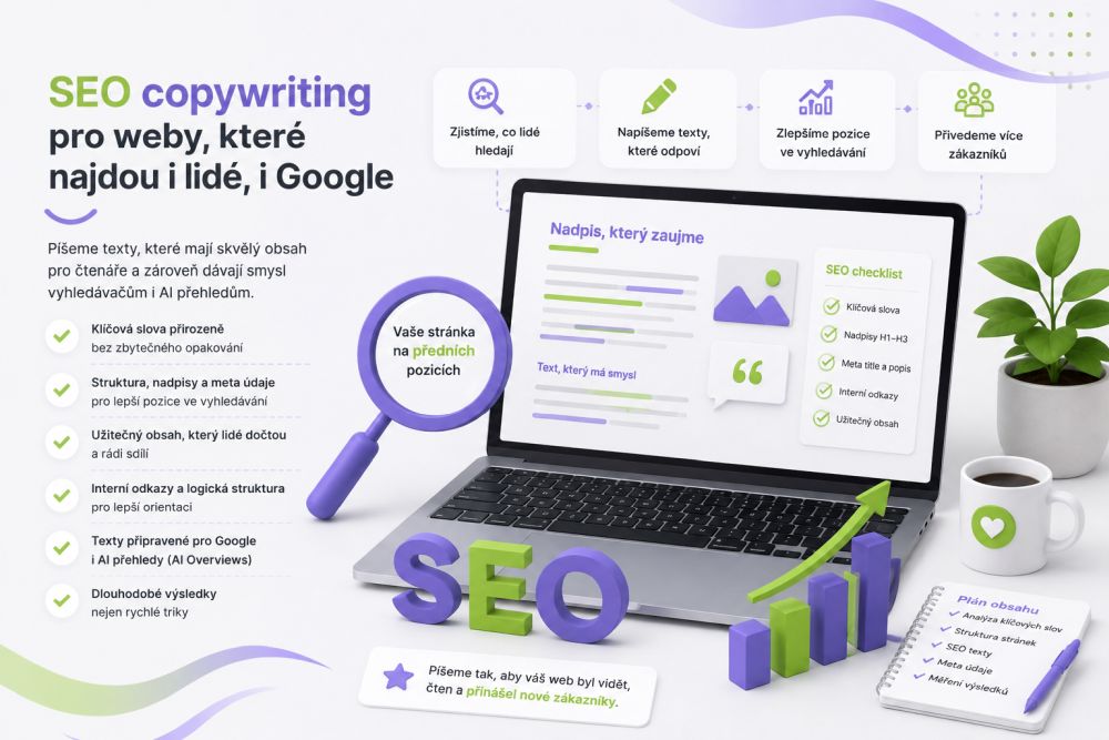 SEO copywriting pro webové stránky a e-shopy