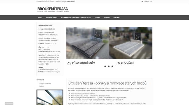 Náhled mikrostránky Broušení terasa