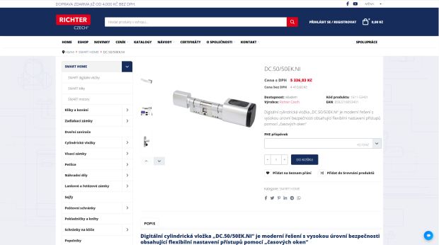 Náhled e-shopu Richter Czech