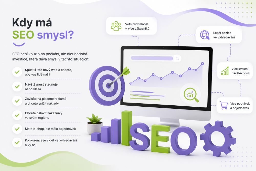 Situace, kdy web potřebuje SEO optimalizaci