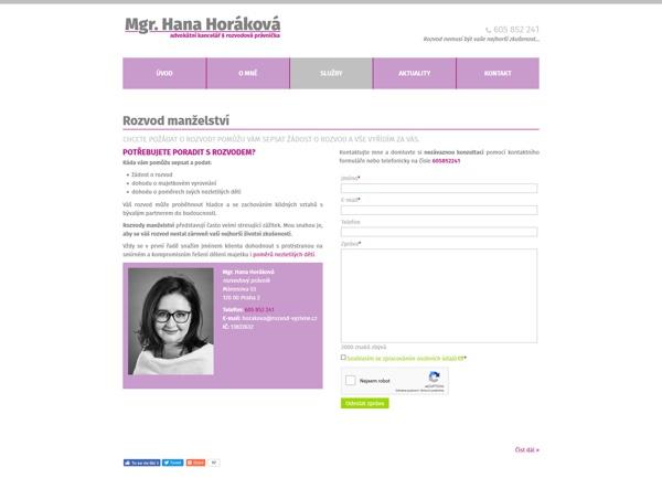Mgr. Hana Horáková - advokátní kancelář